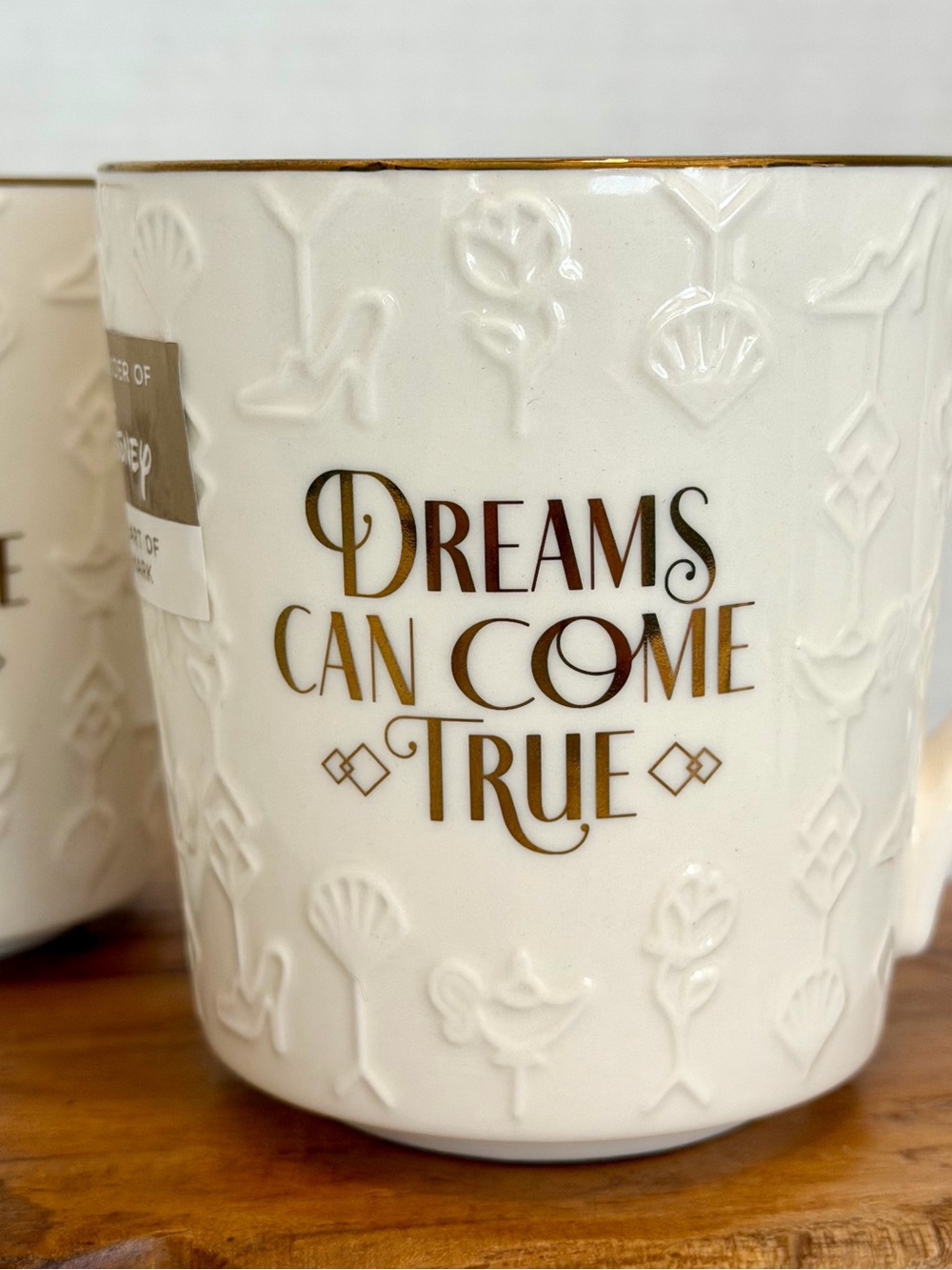 TWO Disney 'Dreams Can Come True' Ceramic Mug’s